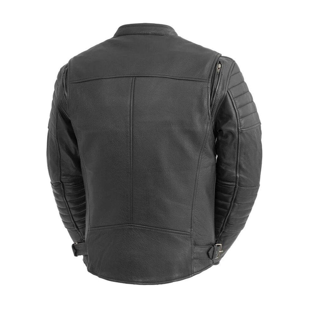 Commuter Men's Motorcycle Leather Jacket - Picture 3 of 5